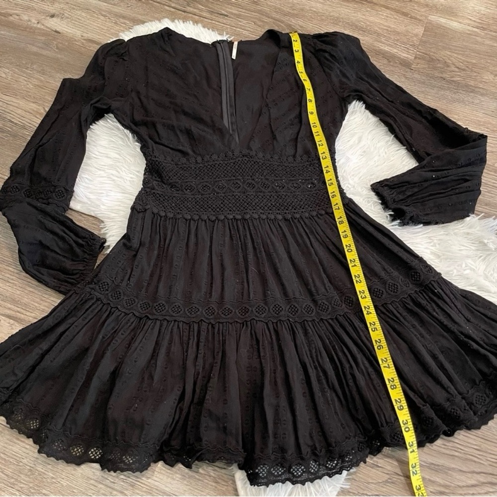 Free People The Delightful Dress Mini Crochet 0 XS Boho Date Night Valentine - Picture 9 of 11